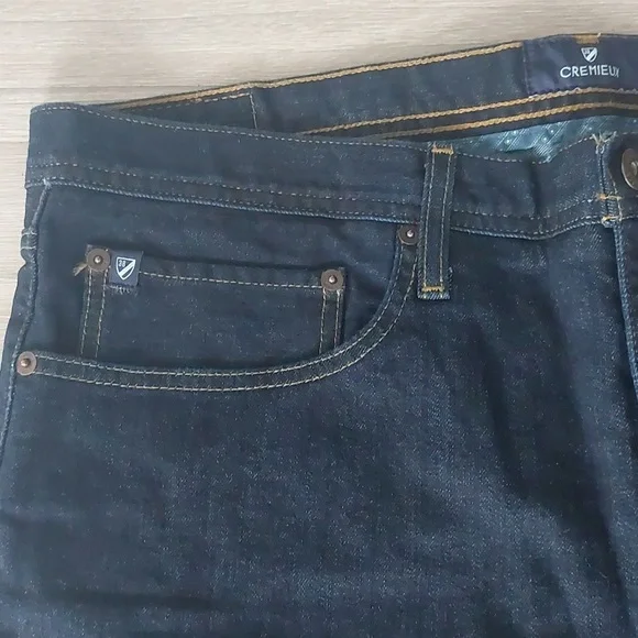 NWOT, Size 38X30 CREMIEUX dark blue jeans - Picture 3 of 9